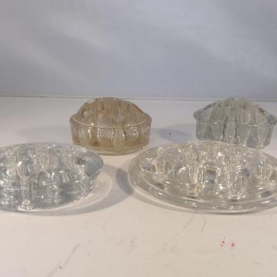 Collection of Glass Flower Frogs