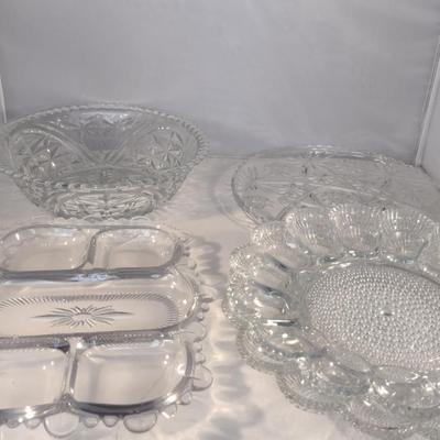 Collection of Glass Serveware
