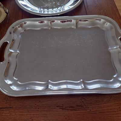 Collection of Metal Trays/Serving Dishes