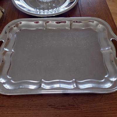 Collection of Metal Trays/Serving Dishes