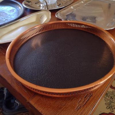 Collection of Metal Trays/Serving Dishes