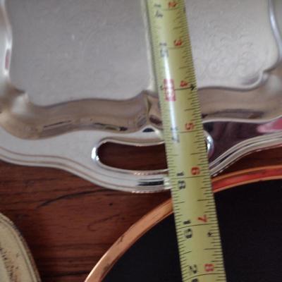 Collection of Metal Trays/Serving Dishes