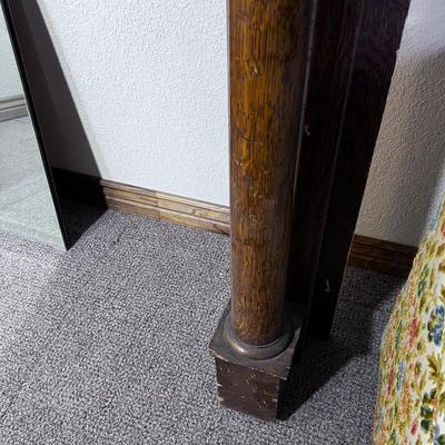 Antique Oak Mantle w/Mirror