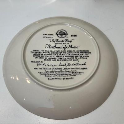 KNOWLES “SOUND OF MUSIC” COLLECTOR PLATES