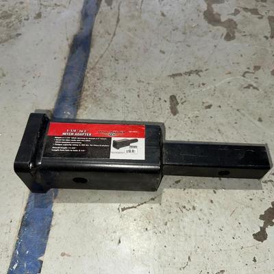 1 1/4" - 2" HITCH ADAPTER, 1 YOKOHAMA 225/65R17 TIRE AND A HITCH