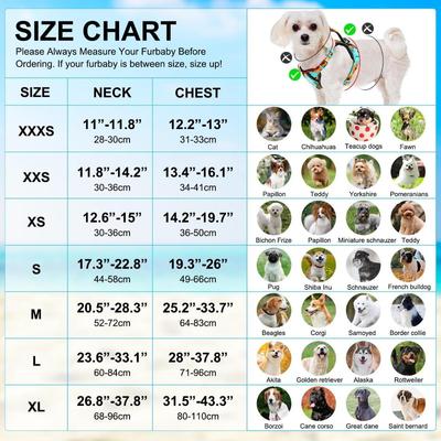 Size XL Sunflower Teal Print No Pull Reflective Dog Harness for Extra Large Dogs w/Metal D-Rings, 3 Buckles & Adjustable Straps with...