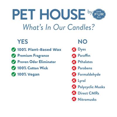 9oz One Fur All Pet Odor Neutralizing Apple Cider Plant Based Wax Candle