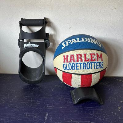 HARLEM GLOBETROTTERS BASKETBALL AND BOLLINGER WRIST EXERCISER