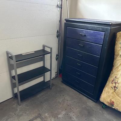 6 DRAWER CHEST OF DRAWERS AND BOOK SHELF