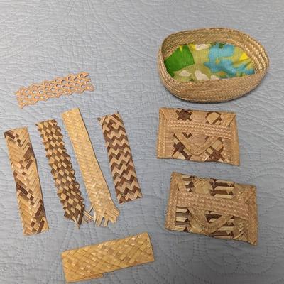 Long Island Native Straw Work Made From Palmetto Palm (BR2)