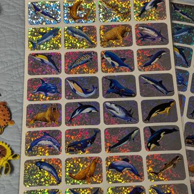 Plastic Turtles & Fish Stickers Aquatic Destination Adventures (BR2)