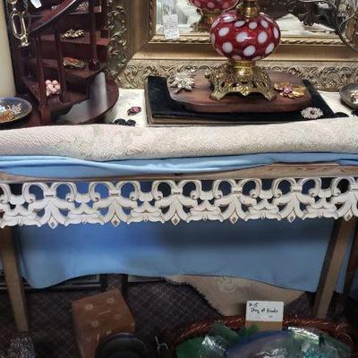 Modern sofa table with smaller matching table