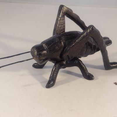 Cast Metal Cricket- Approx 5" Long, 2 1/2" Tall