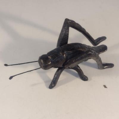 Cast Metal Cricket- Approx 5" Long, 2 1/2" Tall