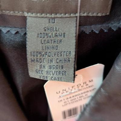 M. Julian Coat Size XL & Uniform Petite John Paul Richard Leather Size 10 (BR3)