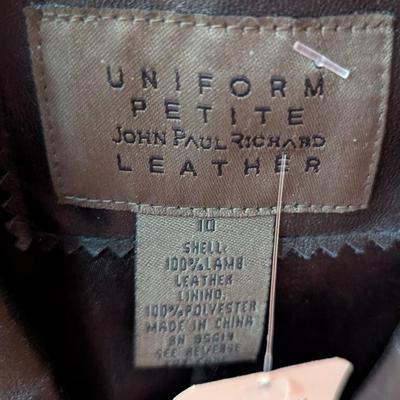 M. Julian Coat Size XL & Uniform Petite John Paul Richard Leather Size 10 (BR3)
