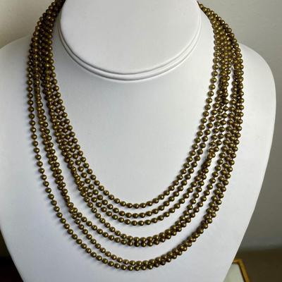 Antique Brass Necklace
