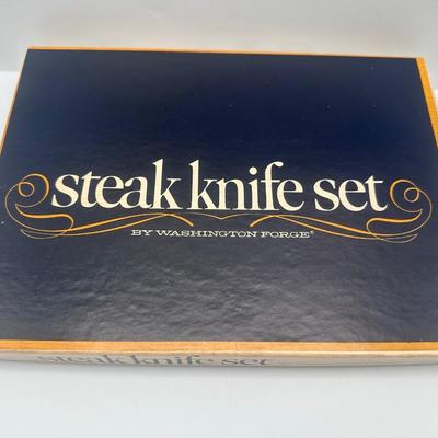 Washington Forge Steak Knives, Sealed in Box