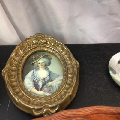 Fruit Tray, Pie and Flower Tic Tac Toe Games Victorian Picture, Bride and Groom.