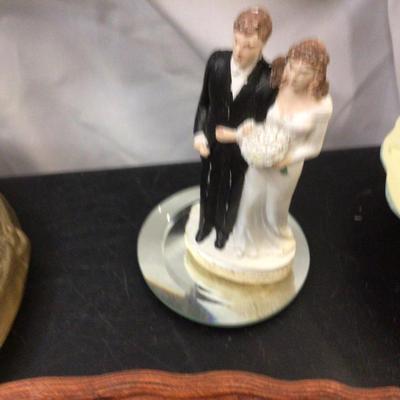 Fruit Tray, Pie and Flower Tic Tac Toe Games Victorian Picture, Bride and Groom.