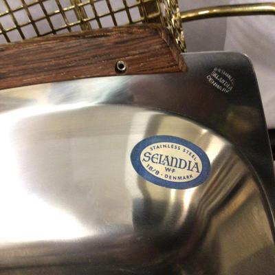 MCM Serving Pieces, Metal Tray, Square Tray, and Long Tray