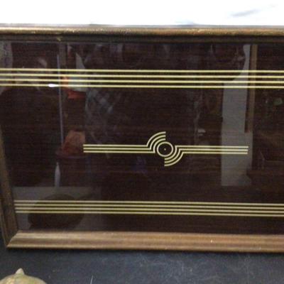 MCM Serving Tray, Wood Napkin Holder, Wood Pipe Holder Cat Hook