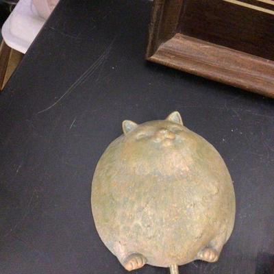 MCM Serving Tray, Wood Napkin Holder, Wood Pipe Holder Cat Hook