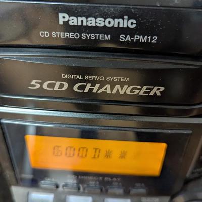 Panasonic CD Stereo System SA-PM12 With 2 Speakers (O)