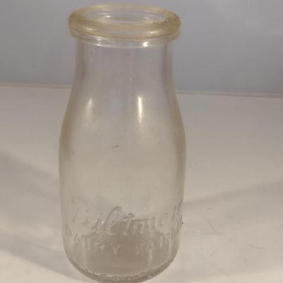 Biltmore Dairy Farms Half Pint Milk Bottle
