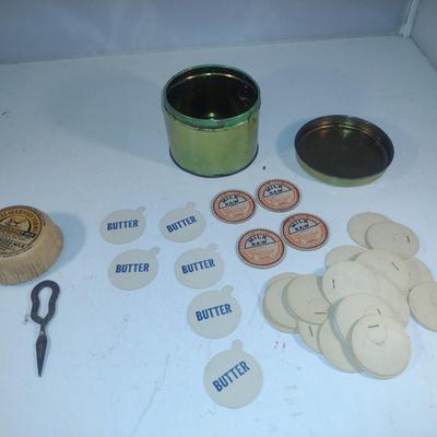 Collection of Milk Bottle Tops