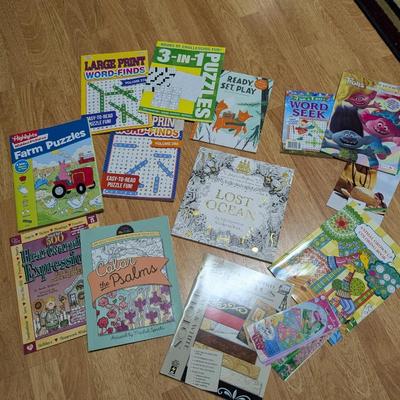 Assortment Of Word Finds & Coloring Books (O)
