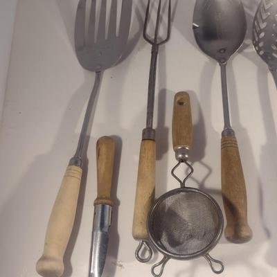 Collection of Vintage Kitchen Utensils