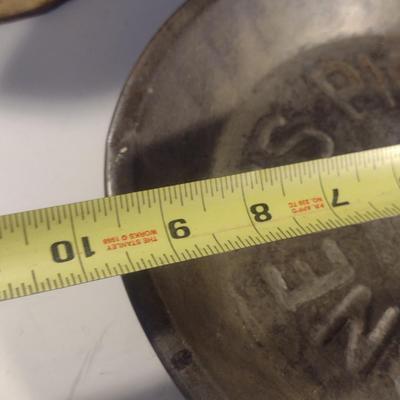 Collection of Vintage Metal Pie Pans and Tin Cans