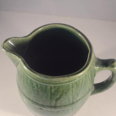 Vintage Glazed Pottery Pitcher- Possibly McCoy