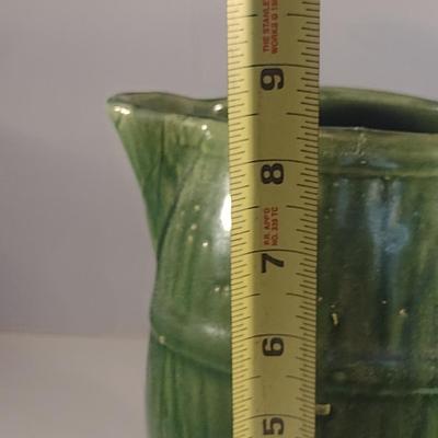 Vintage Glazed Pottery Pitcher- Possibly McCoy