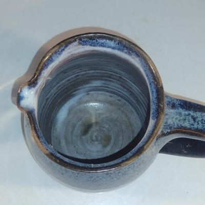 Pair of Pitchers- Pottery and Glass with Cork Stopper