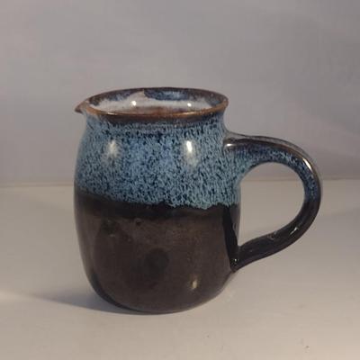 Pair of Pitchers- Pottery and Glass with Cork Stopper