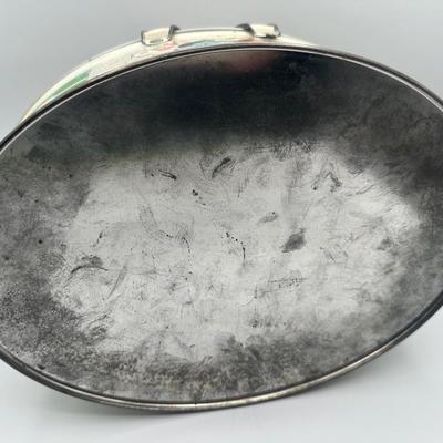 Vintage Oval Shaped Biscuit Tin