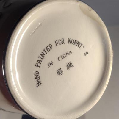 Glazed Ceramic Biscotti Jar with Lid