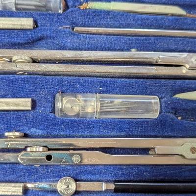 Vintage Sears Roebuck Drafting Set Compass West Germany Set Vintage Sears Roebuck Drafting Set Compass West Germany Set (O)