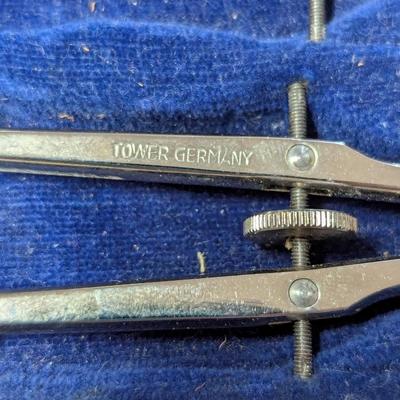 Vintage Sears Roebuck Drafting Set Compass West Germany Set Vintage Sears Roebuck Drafting Set Compass West Germany Set (O)