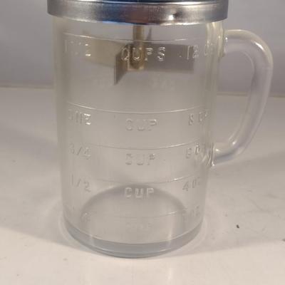Vintage Food Chopper- Measuring Cup is 1 1/2 Cup Capacity