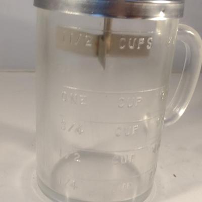 Vintage Food Chopper- Measuring Cup is 1 1/2 Cup Capacity