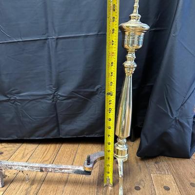 Two Vintage Fireplace Andirons