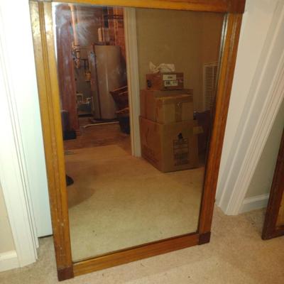 Wood Framed Wall Mirror