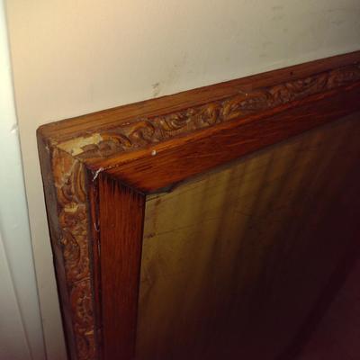Vintage Wooden Frame with Property/Subdivision Map