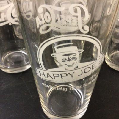 Sale Photo Thumbnail #231: You get seven Pepsi Happy Joe’s Pizza glasses.