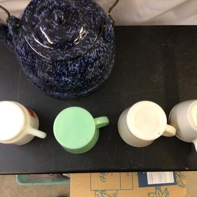 Coffee Mug and Pottery Tea Pot
