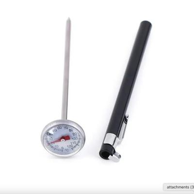 Pocket Test Thermometer Stainless Steel BBQ Food Cooking Meat Coffee Milk Probe
