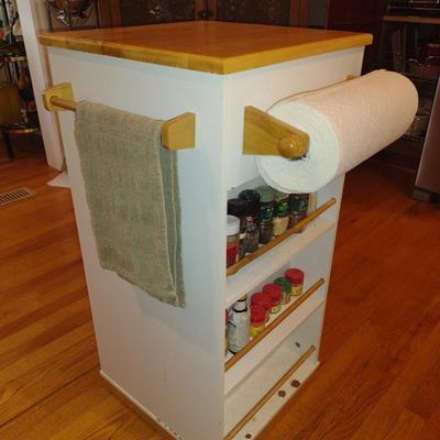 Small Kitchen Island- Approx 16 1/4" Square, 34 1/4" Tall